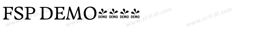 FSP DEMO字体转换